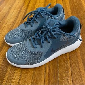 Slate blue/grey Nike athletic shoes